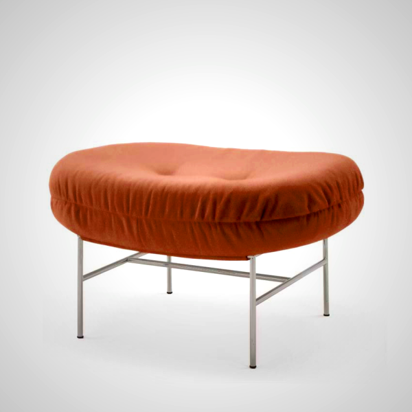 Perron Bun Ottoman - Stylish Lounge Chair with Sling Base