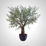 Premium 240cm Artificial Olive Tree - Realistic Green Faux Plant for Indoor & Outdoor Decor