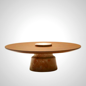 Mill Coffee Table - Modern Marble & Wood Design by Monica Förster