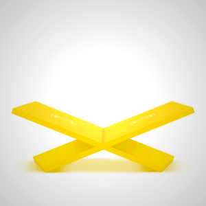 Assouline A Bookstand Solid Yellow | Luxury Book Display Stand